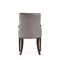 Manhattan Comfort Shubert Faux Leather and Velvet Dining Armchair in Light Grey DC055AR-LG - alternate 4